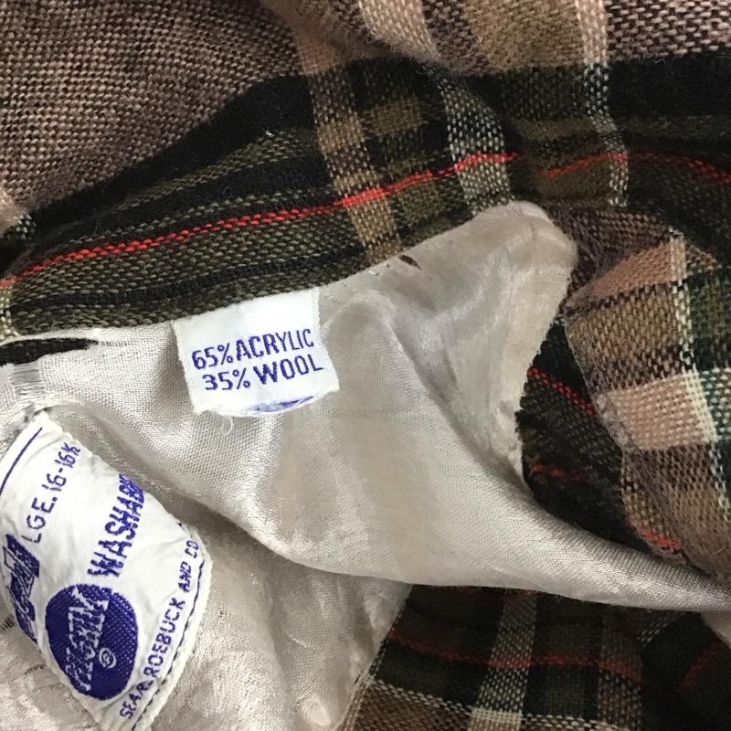 ピルグリム PILGRIM シャツ、ブラウス 長袖 60s　丸タグ　オープンカラーシャツ　開襟 チェック マルチカラー / マルチカラー /  メンズ USED 古着 中古 10107695