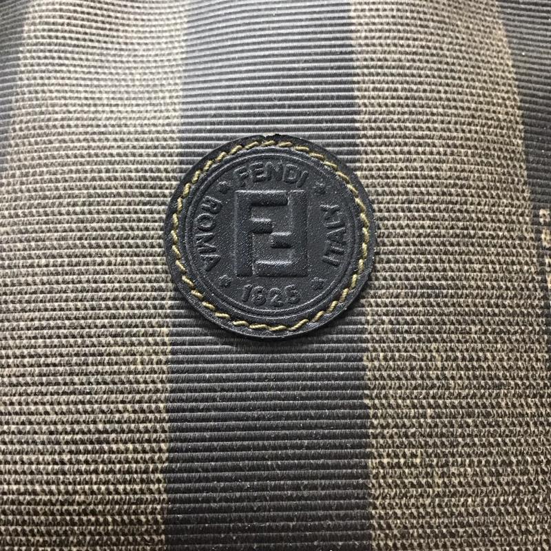 フェンディ FENDI ハンドバッグ ハンドバッグ FENDI ペカンモノグラム ミニボストン ロゴ、文字 茶 / ブラウン / X 黒 / ブラック /  レディース USED 古着 中古 10111768