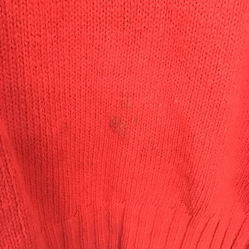 ポロスポーツラルフローレン POLOSPORT ニット、セーター 長袖 長袖ニットカットソー クルーネック セーター L ロゴ、文字 赤 / レッド /  メンズ USED 古着 中古 10140267
