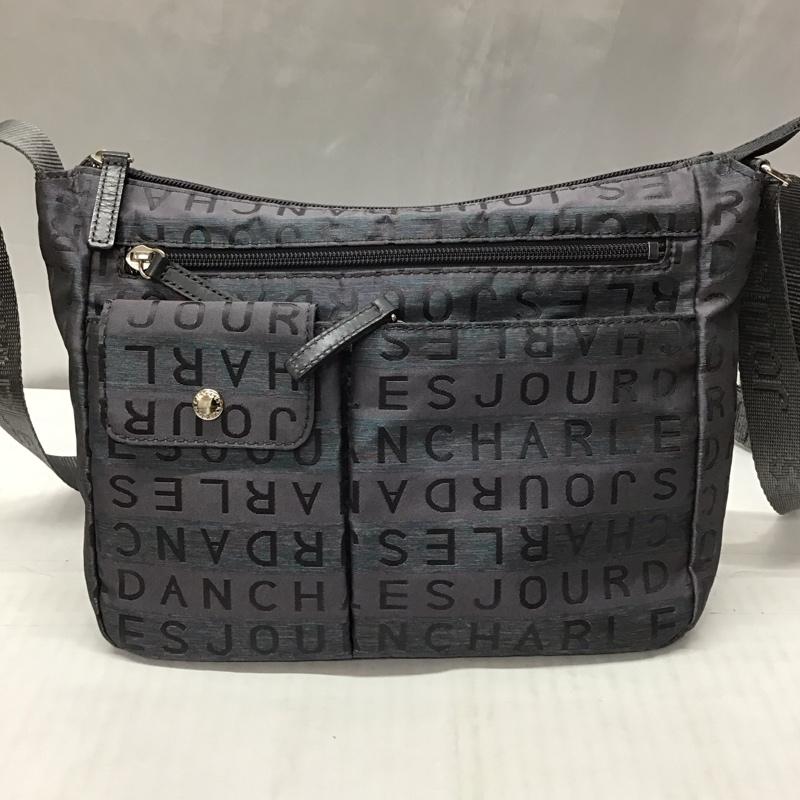 シャルルジョルダン CHARLES JOURDAN ショルダーバッグ ショルダーバッグ ロゴ、文字 灰 / グレー /  レディース USED 古着 中古 10115839
