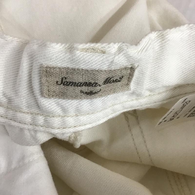サマンサモスモス Samansa Mos2 パンツ デニム、ジーンズ 1404237 テーパード FREE 無地 白 / ホワイト /  レディース USED 古着 中古 10118755