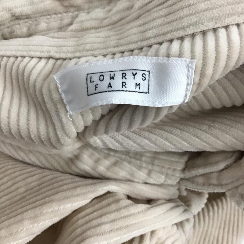 ローリーズファーム LOWRYS FARM シャツ、ブラウス 長袖 コーデュロイ FREE 無地 アイボリー / アイボリー /  レディース USED 古着 中古 10121187