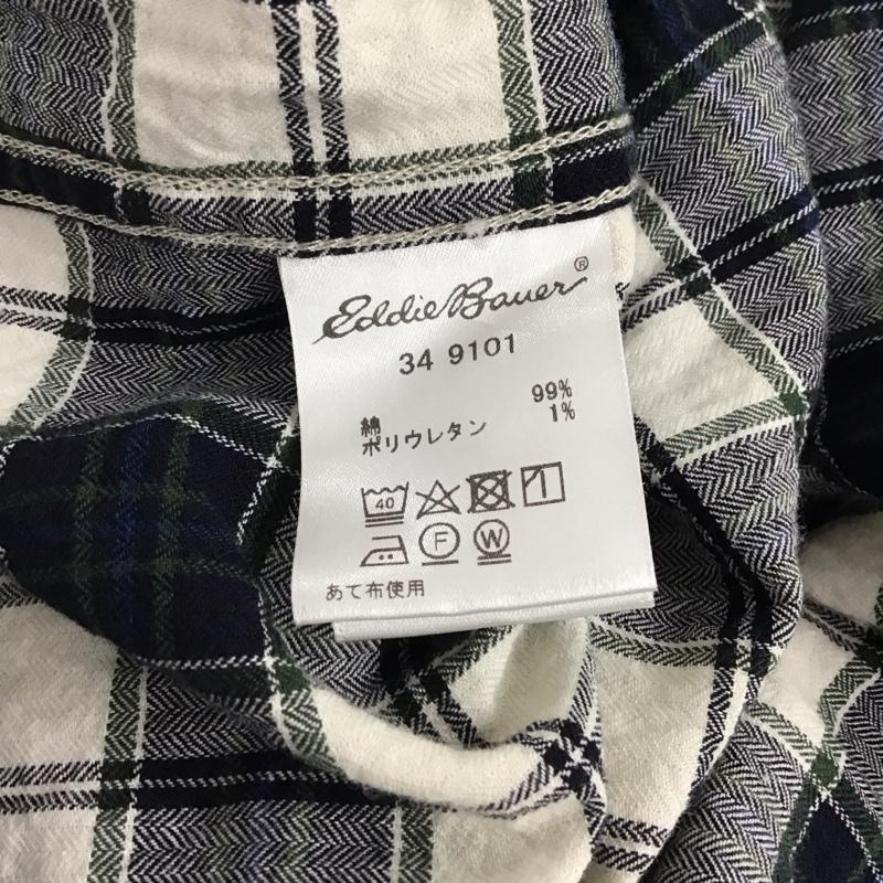 エディーバウアー Eddie Bauer シャツ、ブラウス 七分袖 M チェック マルチカラー / マルチカラー /  メンズ USED 古着 中古 10141179