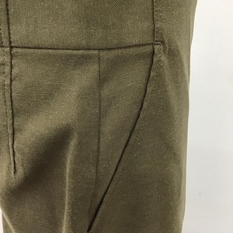 グリーンレーベルリラクシング green label relaxing スカート ロングスカート 3524-199-2343-6730 Iライン バックスリット タグ付き 36 無地 カーキ / カーキ /  レディース USED 古着 中古 10109662