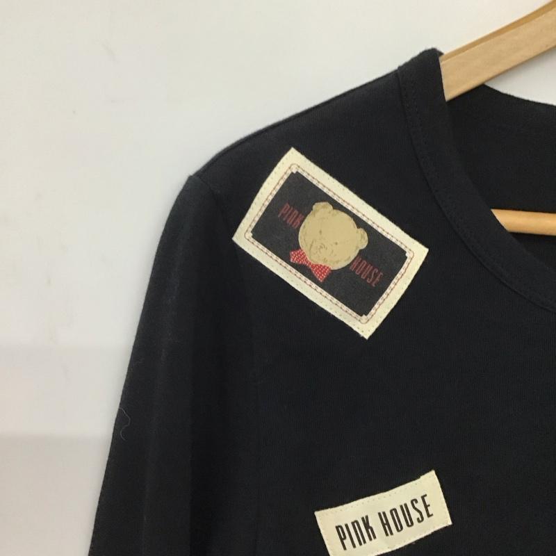 ピンクハウス PINK HOUSE Tシャツ 長袖 L プリント 黒 / ブラック /  レディース USED 古着 中古 10143371