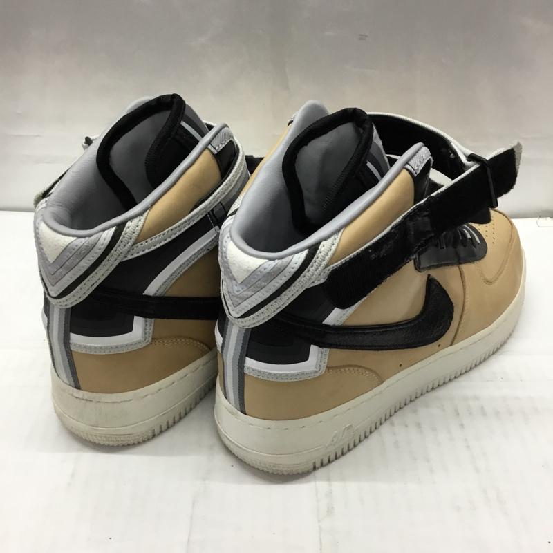 ナイキ NIKE スニーカー スニーカー 677130-200 AIR FORCE 1 MID SP TISCI RICCARDO Tisci 28cm 箱有 28.0cm ワンポイント ベージュ / ベージュ / X 黒 / ブラック / X 灰 / グレー /  メンズ USED 古着 中古 10106870