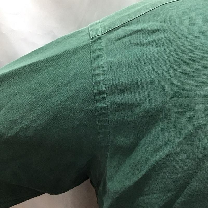 ラルフローレン RALPHLAUREN シャツ、ブラウス 長袖 長袖シャツ カラーシャツ ポケットシャツ 長袖カットソー 80S 緑タグ L ロゴ、文字 緑 / グリーン /  メンズ USED 古着 中古 10117447