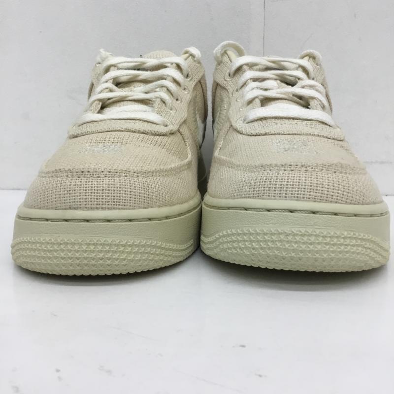 ナイキ NIKE スニーカー スニーカー CZ9084-200　Stussy × Nike Air Force 1 Low Fossil Stone　ステューシー 25.0cm ロゴ、文字 ベージュ / ベージュ /  メンズ USED 古着 中古 10129388