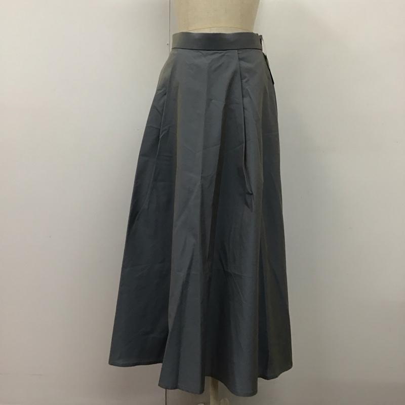 エージーバイアクアガール AGBYAQUAGIRL スカート ロングスカート C12-72017 イリデンスシアーフレアスカート タグ付き M 無地 青 / ブルー /  レディース USED 古着 中古 10115900