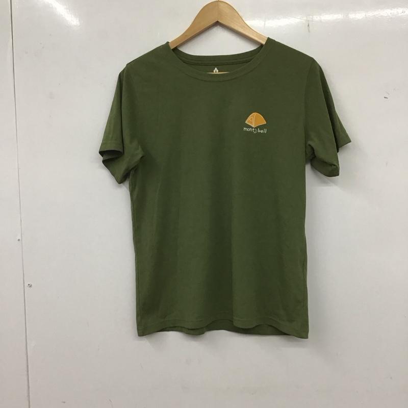 モンベル mont-bell Tシャツ 半袖 1114254 Tシャツ 半袖 WIC.T 山の道具 プリントTシャツ L ロゴ、文字 カーキ / カーキ /  メンズ USED 古着 中古 10135850