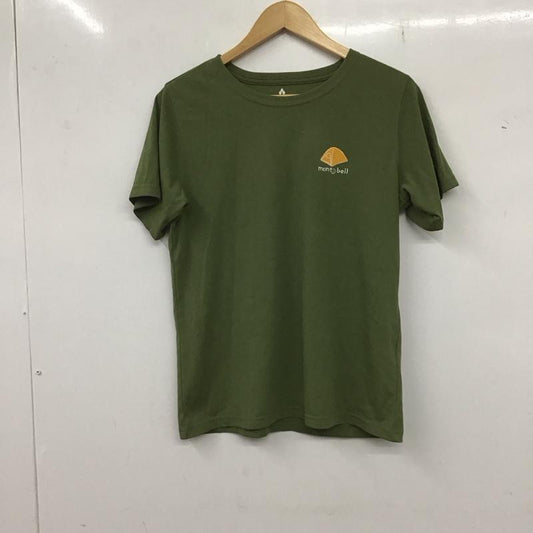 モンベル mont-bell Tシャツ 半袖 1114254 Tシャツ 半袖 WIC.T 山の道具 プリントTシャツ L ロゴ、文字 カーキ / カーキ /  メンズ USED 古着 中古 10135850