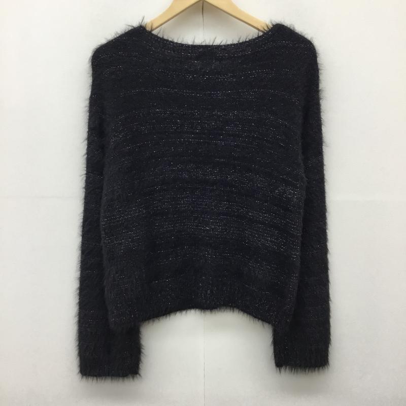 オペークドットクリップ OPAQUE.CLIP ニット、セーター 長袖 637-17081 M  黒 / ブラック /  レディース USED 古着 中古 10142215