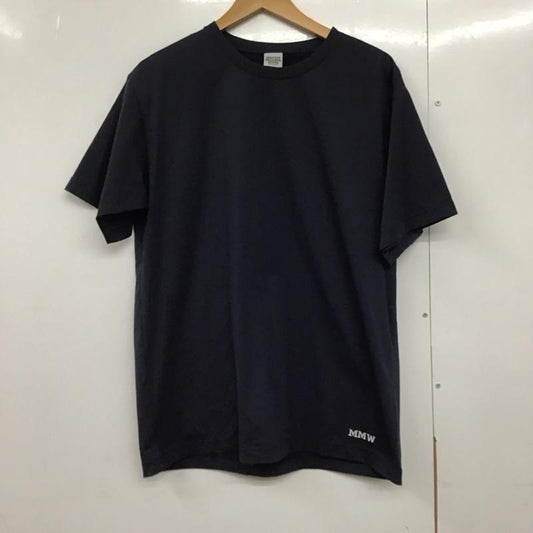 マーモット Marmot Tシャツ 半袖 tssmc401 WsMMWEmbroideryTShirts 半袖カットソー L 無地 紺 / ネイビー /  メンズ USED 古着 中古 10140751
