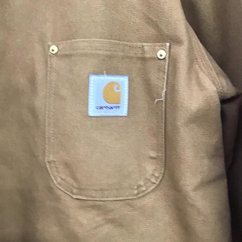 カーハート Carhartt ジャケット、上着 ジャケット、ブレザー カジュアルジャケット アウター カラージャケット フロントボタン 40 ロゴ、文字 ベージュ / ベージュ /  メンズ USED 古着 中古 10142443