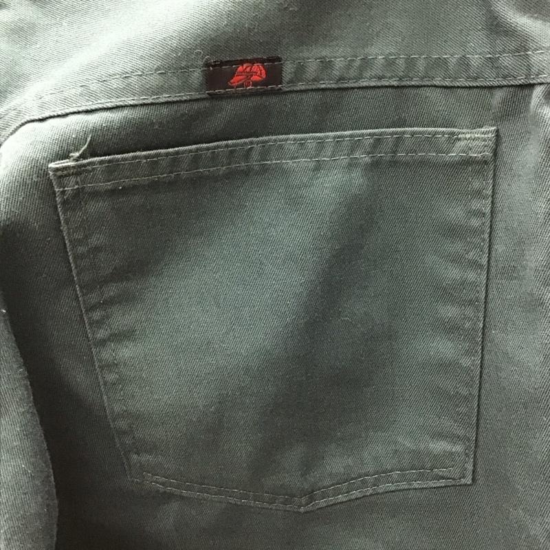 レッドキャップ RED KAP パンツ スラックス スラックスパンツ ワイドパンツ カジュアルパンツ センタータックパンツ 30インチ 無地 緑 / グリーン /  メンズ USED 古着 中古 10116293