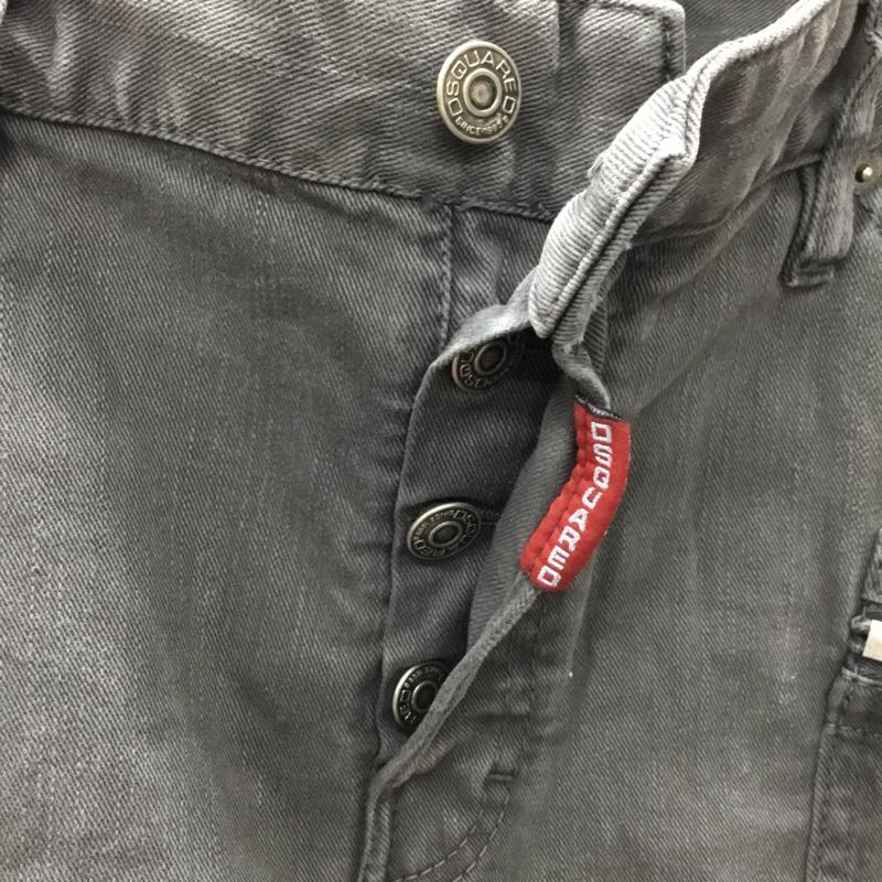 ディースクエアード2 DSQUARED2 パンツ デニム、ジーンズ デニムパンツ スリムパンツ ストレッチパンツ ジーンズ 46インチ 無地 黒 / ブラック /  メンズ USED 古着 中古 10120260