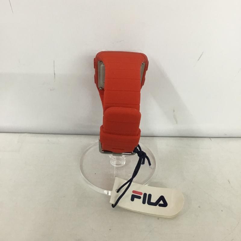 フィラ FILA 腕時計 デジタル 130666993 箱有 ロゴ、文字 赤 / レッド /  レディース USED 古着 中古 10135153