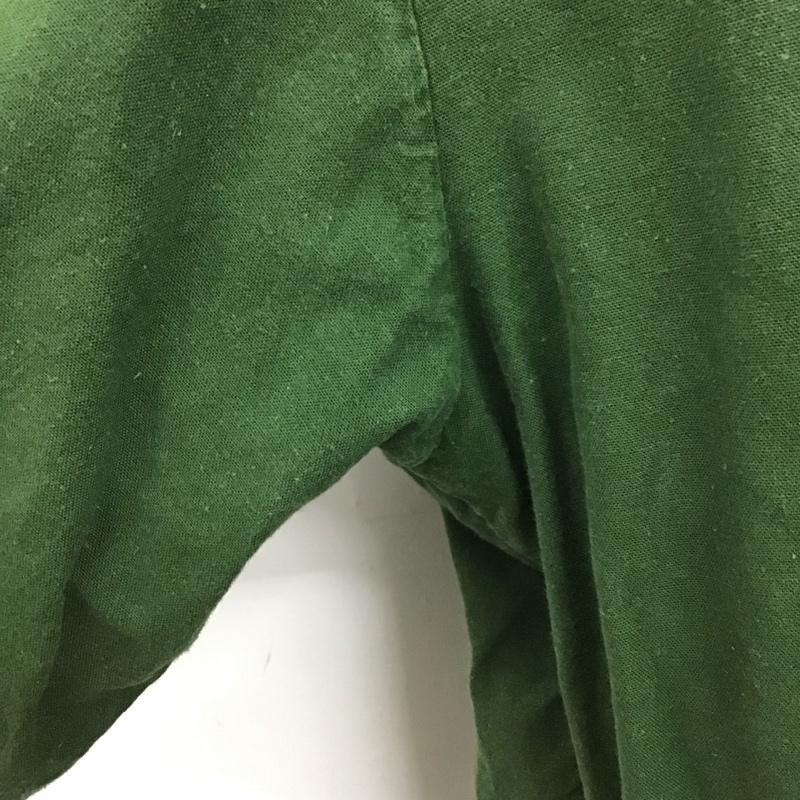 ミリタリー ミリタリー シャツ、ブラウス 長袖 長袖シャツ ミリタリーシャツ プルオーバーシャツ カラーシャツ 無地 カーキ / カーキ /  メンズ USED 古着 中古 10110722