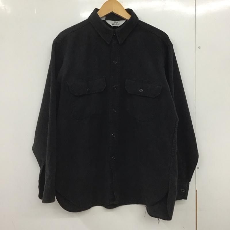 ウールリッチ WOOLRICH シャツ、ブラウス 長袖 長袖シャツ 無地シャツ カラーシャツ 無地 黒 / ブラック /  メンズ USED 古着 中古 10146988