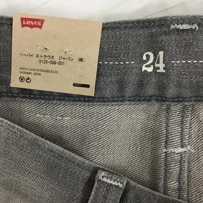 リーバイス Levi s パンツ デニム、ジーンズ W24/61 無地 灰 / グレー /  レディース USED 古着 中古 10095292