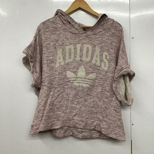 アディダス adidas パーカー 半袖 L 無地 マルチカラー / マルチカラー /  レディース USED 古着 中古 10144559