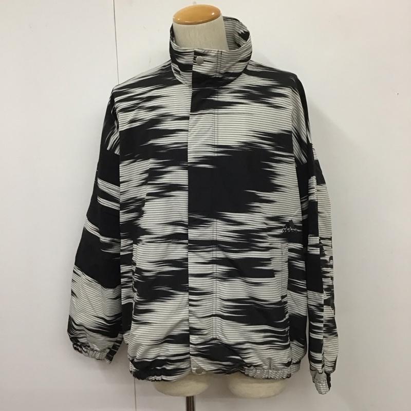 アディダス adidas ジャケット、上着 ジャンパー、ブルゾン fm5452 ストハブグラフィックジャケット ジップアップジャケット スポーツウェア 総柄 白 / ホワイト / X 黒 / ブラック /  メンズ USED 古着 中古 10112054