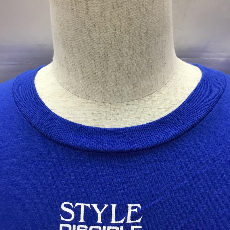 古着 USED Tシャツ 半袖 Cypher code クルーネック L ロゴ、文字 青 / ブルー /  メンズ USED 古着 中古 10117191