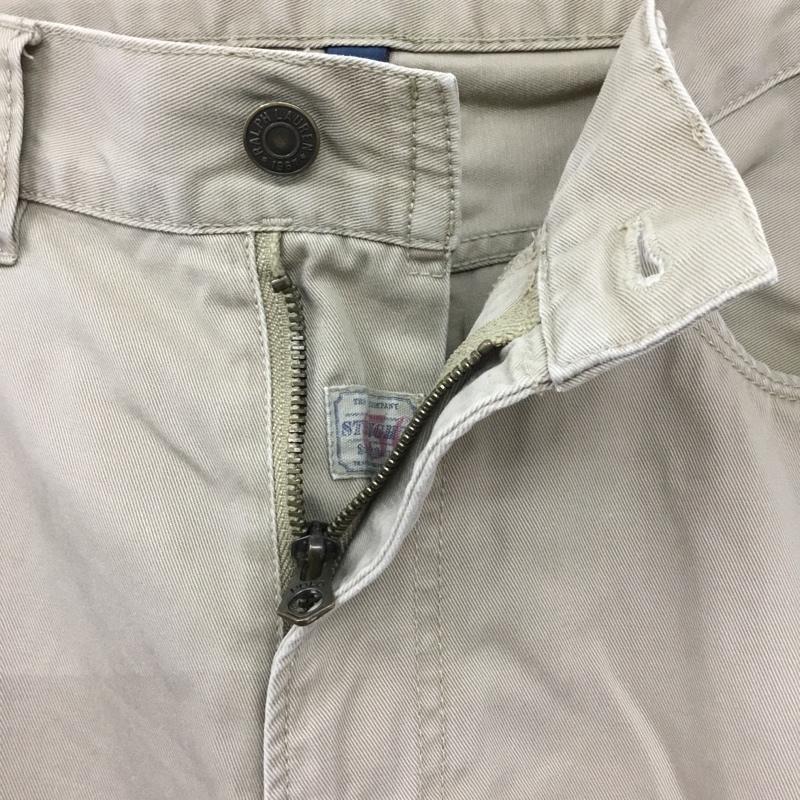 ポロラルフローレン POLO RALPH LAUREN パンツ デニム、ジーンズ デニムパンツ ストレートパンツ ワイドパンツ カジュアルパンツ 34インチ 無地 ベージュ / ベージュ /  メンズ USED 古着 中古 10110093