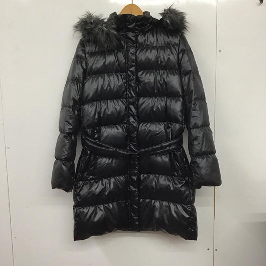 ユニクロ UNIQLO コート ダウンコート L 無地 黒 / ブラック /  レディース USED 古着 中古 10140427