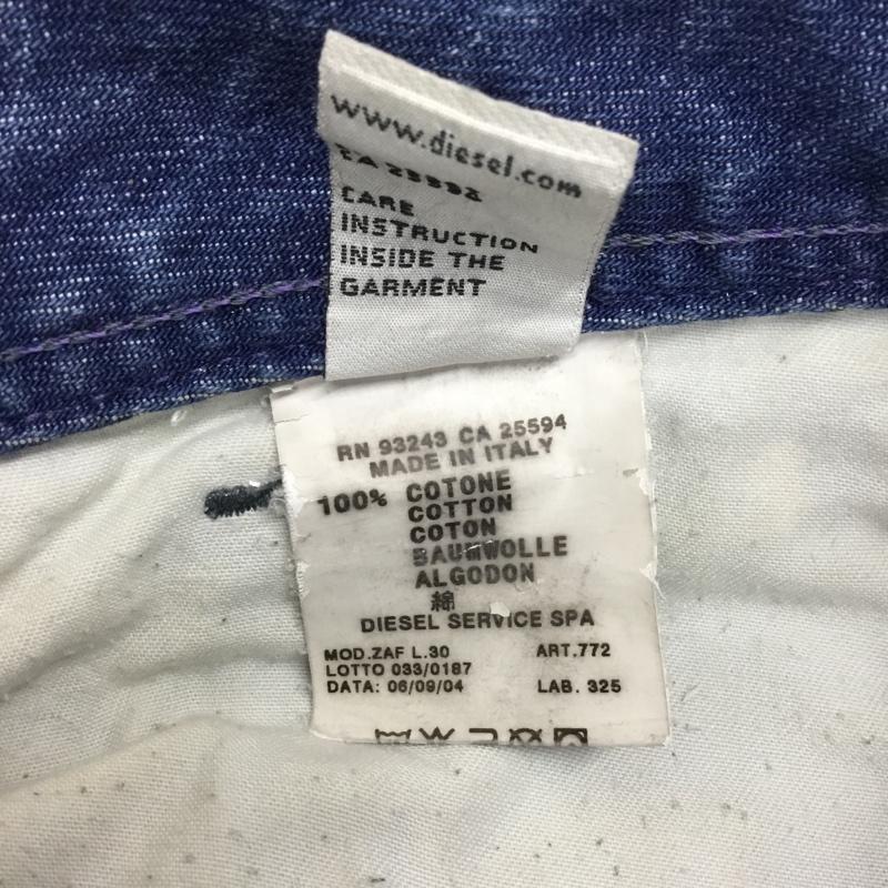 ディーゼル DIESEL パンツ デニム、ジーンズ デニムパンツ スリムパンツ ストレートパンツ ジーンズ 33インチ 無地 インディゴ / インディゴ /  メンズ USED 古着 中古 10118703