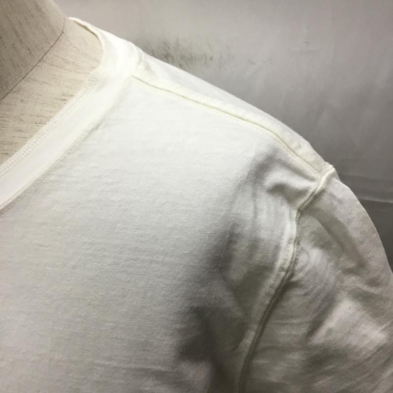 レミ レリーフ REMI RELIEF Tシャツ 半袖 ヘンリーネック L 無地 白 / ホワイト /  メンズ USED 古着 中古 10108866