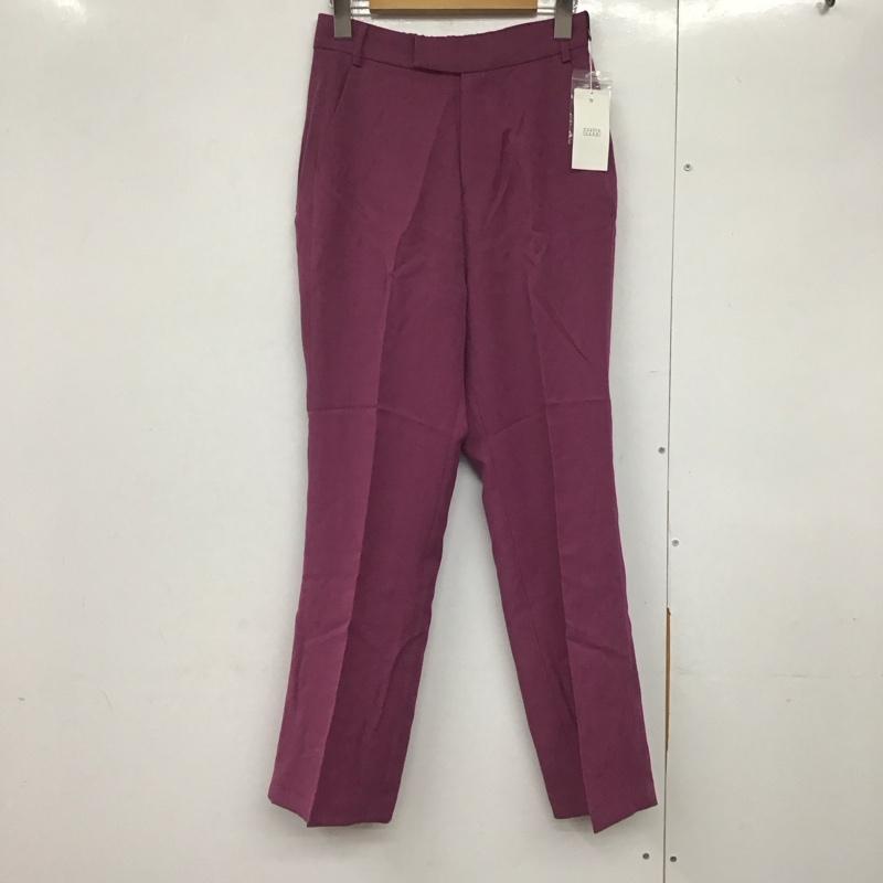 ローリーズファーム LOWRYS FARM パンツ スラックス スラックスパンツ スリムパンツ センタータックパンツ M 無地 紫 / パープル /  レディース USED 古着 中古 10145393