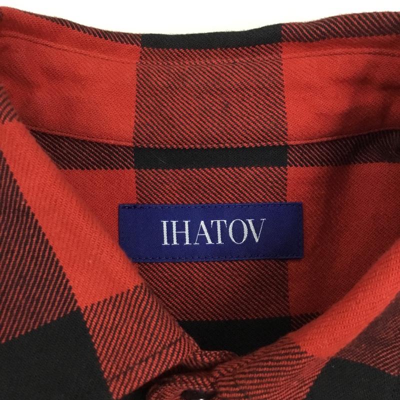 イーハトーブ IHATOV シャツ、ブラウス 長袖 長袖シャツ カラーシャツ ポケットシャツ 長袖カットソー チェックシャツ M チェック 黒 / ブラック / X 赤 / レッド /  メンズ USED 古着 中古 10114162