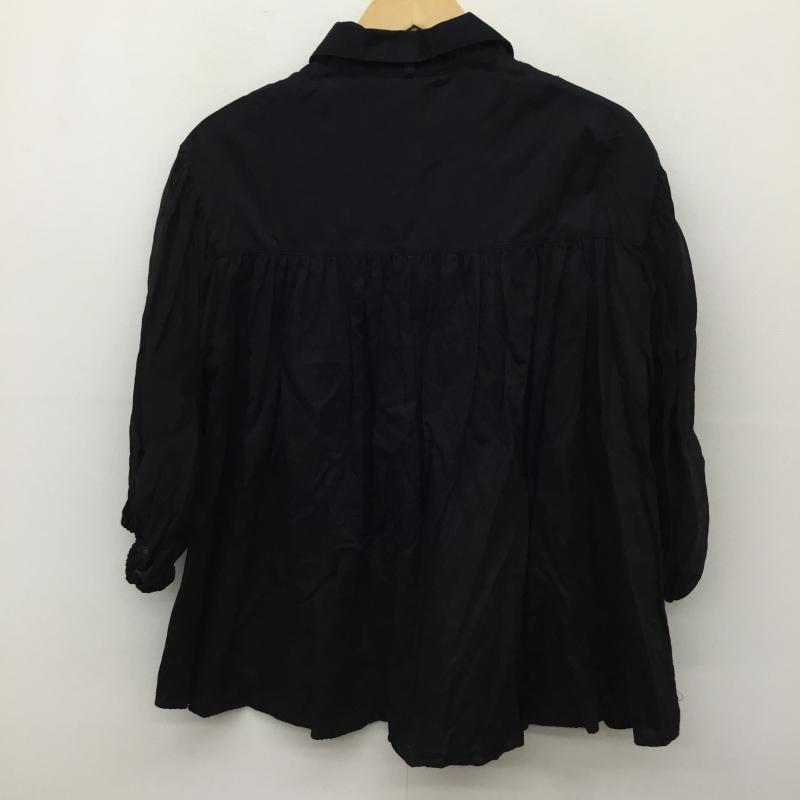 ジーナシス JEANASIS シャツ、ブラウス 長袖 JS063743MC FREE 無地 黒 / ブラック /  レディース USED 古着 中古 10141845