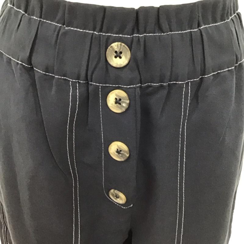 ザラ ZARA パンツ スラックス スラックスパンツ ワイドパンツ カジュアルパンツ XS 無地 紺 / ネイビー /  レディース USED 古着 中古 10122533