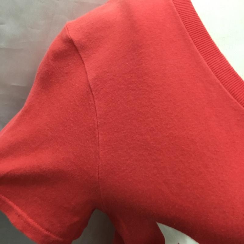 アールシーダブリュービー RCWB Tシャツ 半袖 半袖カットソー プリントTシャツ クルーネックカットソー M ロゴ、文字 赤 / レッド /  メンズ USED 古着 中古 10118473