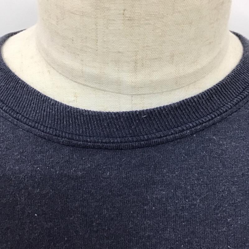 バンズ VANS カットソー 長袖 長袖カットソー クルーネックカットソー ロングスリーブカットソー プリントTシャツ s.d M ロゴ、文字 紺 / ネイビー /  メンズ USED 古着 中古 10119539