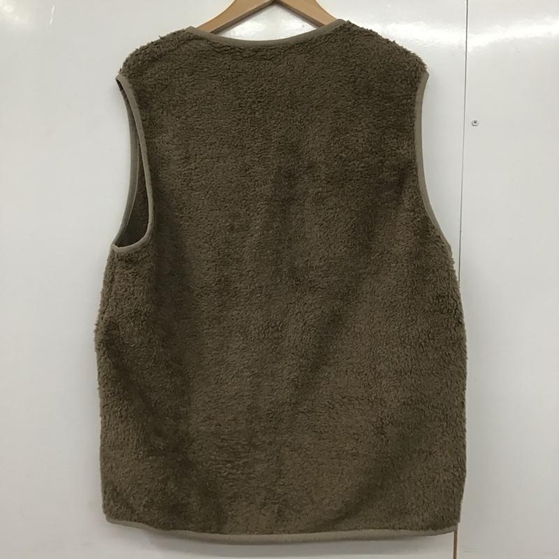 パタゴニア patagonia ベスト ベスト フリースベスト ノースリーブカットソー フロントボタン L ロゴ、文字 ベージュ / ベージュ /  メンズ USED 古着 中古 10142439