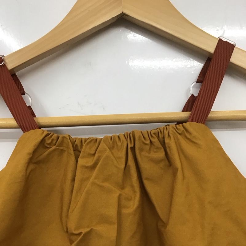 ビーミング バイ ビームス B:MING by BEAMS ワンピース ひざ丈スカート 94-26-0158-443 タイプライター フリル ワンピース キッズ 100cm 100cm 無地 キャメル / キャメル /  ガールズ USED 古着 中古 10113835
