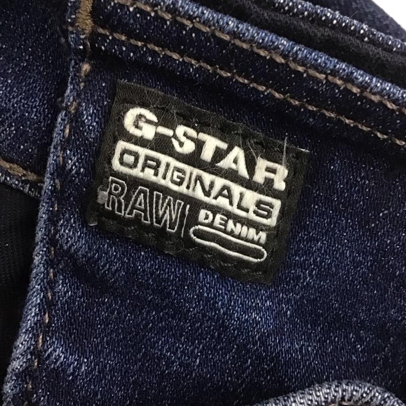 ジースターロゥ G-STAR RAW パンツ デニム、ジーンズ デニムパンツ スリムパンツ カジュアルパンツ ストレッチパンツ 27インチ 無地 インディゴ / インディゴ /  メンズ USED 古着 中古 10148956