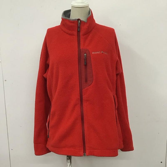 モンベル mont-bell ジャケット、上着 ジャケット、ブレザー 1106456 フリース クリマプラス200 M ロゴ、文字 赤 / レッド /  レディース USED 古着 中古 10109050