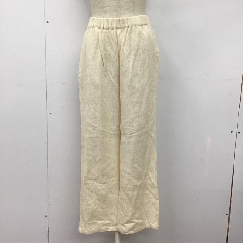 アズールバイマウジー AZUL BY MOUSSY セットアップ セットアップ 250GSB30-158C LINEN LIKE LOOSE POCKET SH LINEN LIKE WIDE PANTS M 無地 アイボリー / アイボリー /  レディース USED 古着 中古 10147161