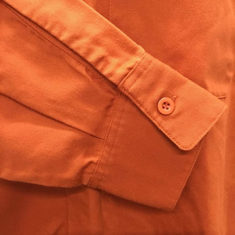ジャーナルスタンダード JOURNAL STANDARD シャツ、ブラウス 長袖 長袖シャツ ノーカラーシャツ ポケットシャツ 長袖カットソー S 無地 橙 / オレンジ /  メンズ USED 古着 中古 10118626