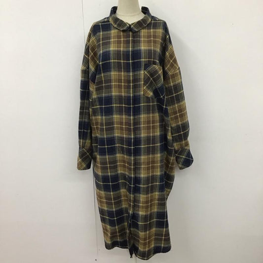 レプシィム LEPSIM ワンピース ロングスカート 長袖シャツワンピース カラーシャツワンピース ロングワンピース FREE チェック マルチカラー / マルチカラー /  レディース USED 古着 中古 10113064