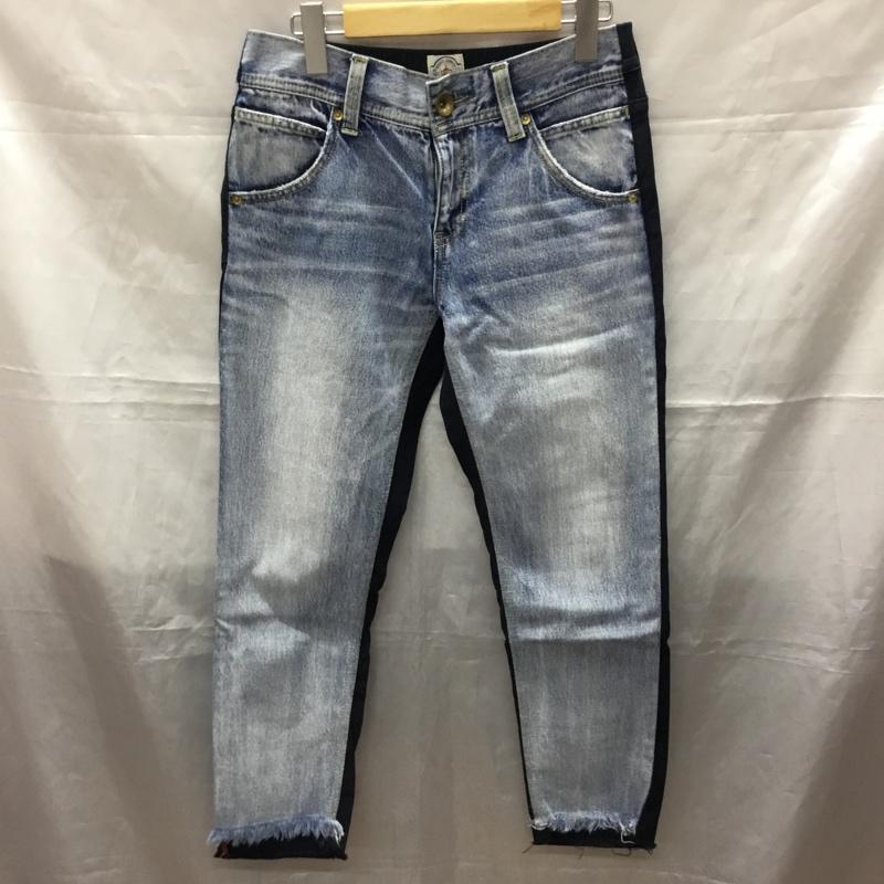 ロデオクラウンズ Rodeo Crowns パンツ デニム、ジーンズ 420ASR12-0310-15 dualパンツ S 無地 青 / ブルー / X 紺 / ネイビー /  レディース USED 古着 中古 10112270