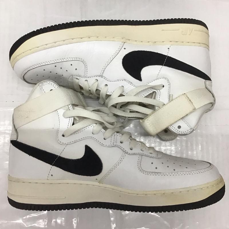 ナイキ NIKE スニーカー スニーカー 743546-105 AIR FORCE 1 HIGH RETRO QS 28cm 28.0cm ロゴ、文字 白 / ホワイト / X 黒 / ブラック /  メンズ USED 古着 中古 10112176