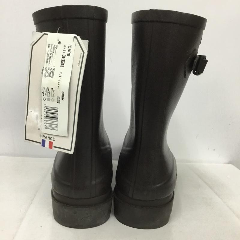 エーグル AIGLE 長靴、レインシューズ 長靴、レインシューズ ZZH8515 ICARE RUBBER BOOTS ラバーブーツタグ付き 44 ロゴ、文字 茶 / ブラウン /  メンズ USED 古着 中古 10135758