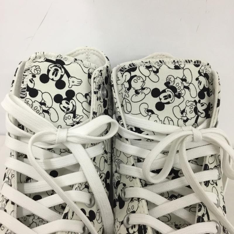 コンバース CONVERSE スニーカー スニーカー 1CK590 ALL STAR 100 ミッキーマウス Disney 24.5cm 箱有 24.5cm キャラクター 白 / ホワイト / X 黒 / ブラック /  レディース USED 古着 中古 10145587