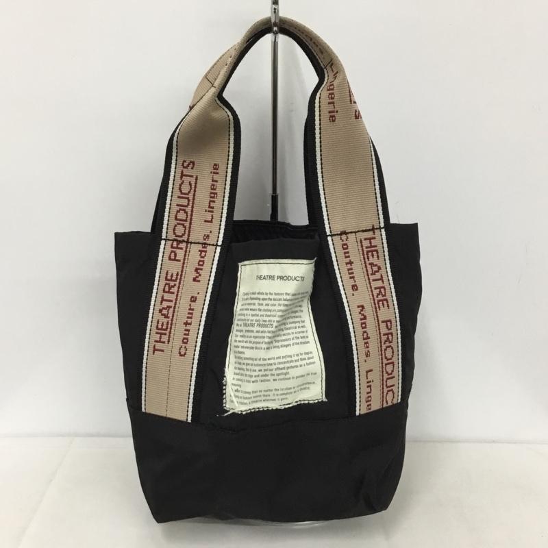 シアタープロダクツ THEATRE PRODUCTS ハンドバッグ ハンドバッグ ミニトートバッグ ロゴ、文字 黒 / ブラック /  レディース USED 古着 中古 10142191