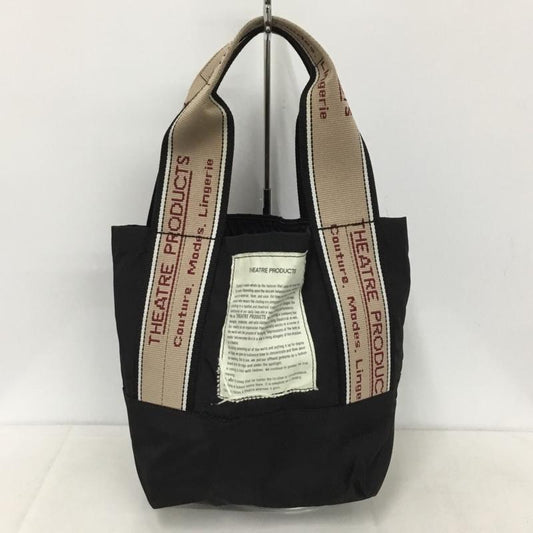 シアタープロダクツ THEATRE PRODUCTS ハンドバッグ ハンドバッグ ミニトートバッグ ロゴ、文字 黒 / ブラック /  レディース USED 古着 中古 10142191